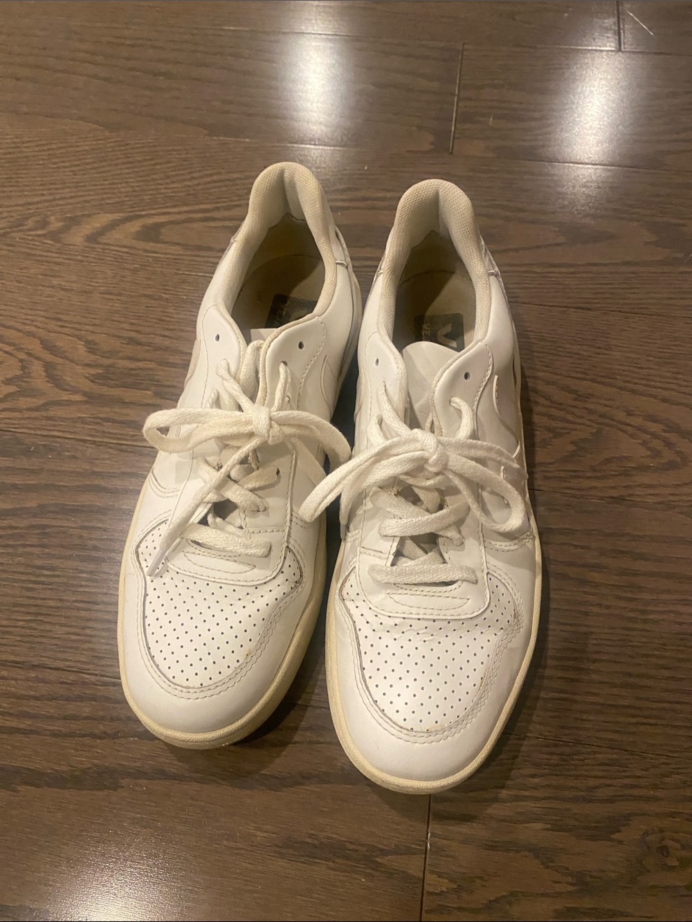 Veja Men's White Leather Sneakers